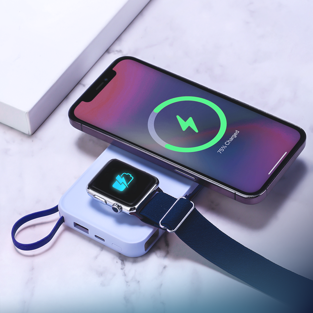 3mk PastelUp Power Bank 10000mAh 22.5W, Blue
