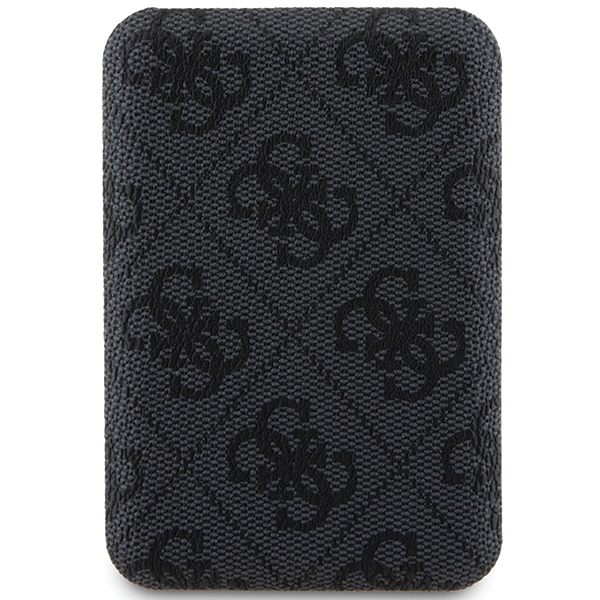 Guess 4G Leather Metal Logo MagSafe Ārējais Akumulators 5000mAh 15W, Melns