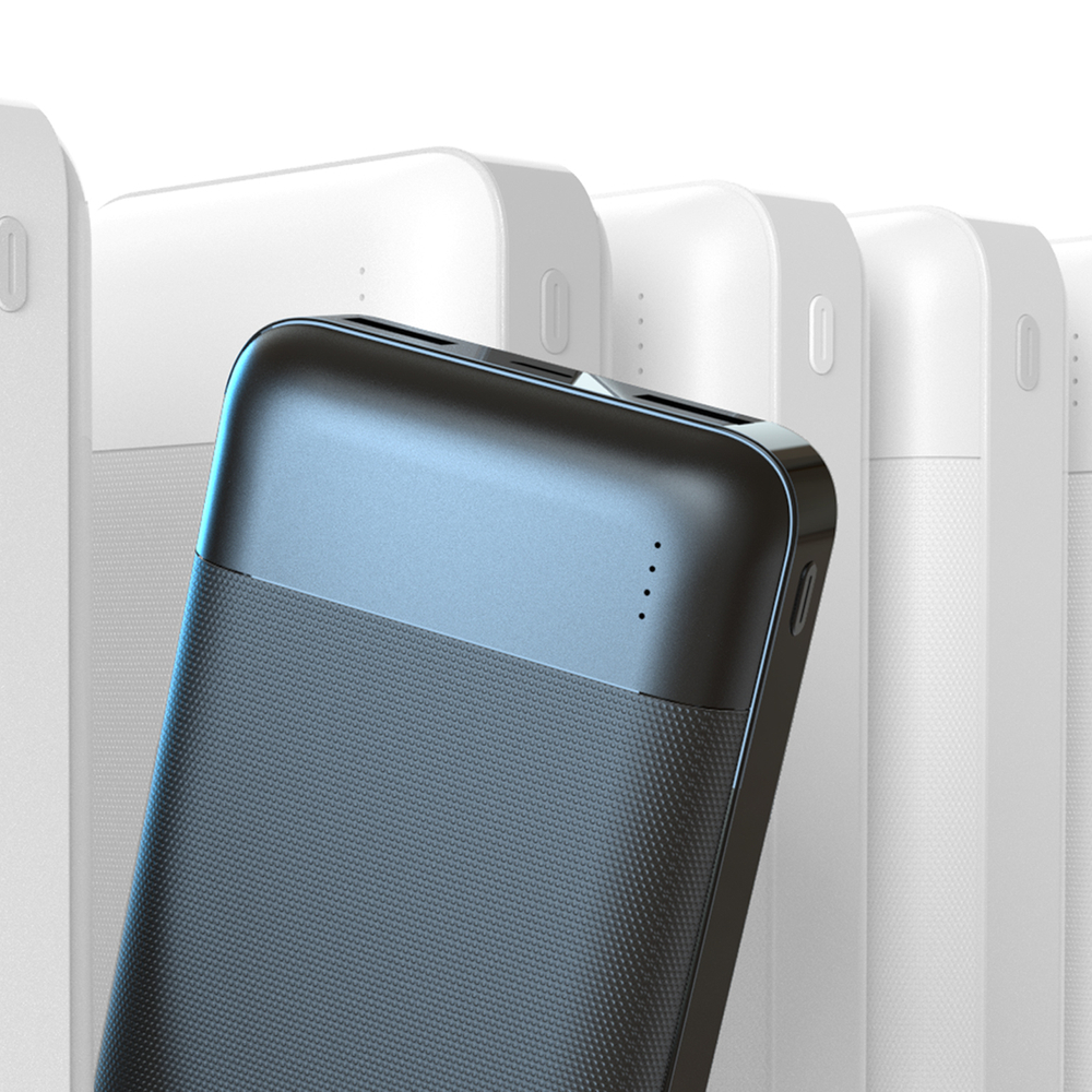Powerbank Dudao K18-1W 10000mAh USB-A / USB-C / Micro USB - black