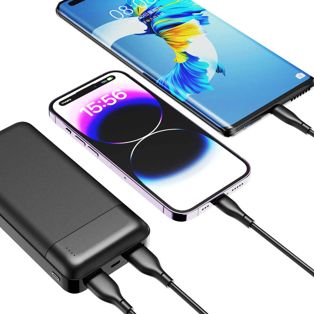 Powerbank Dudao K18-1W 10000mAh USB-A / USB-C / Micro USB - black