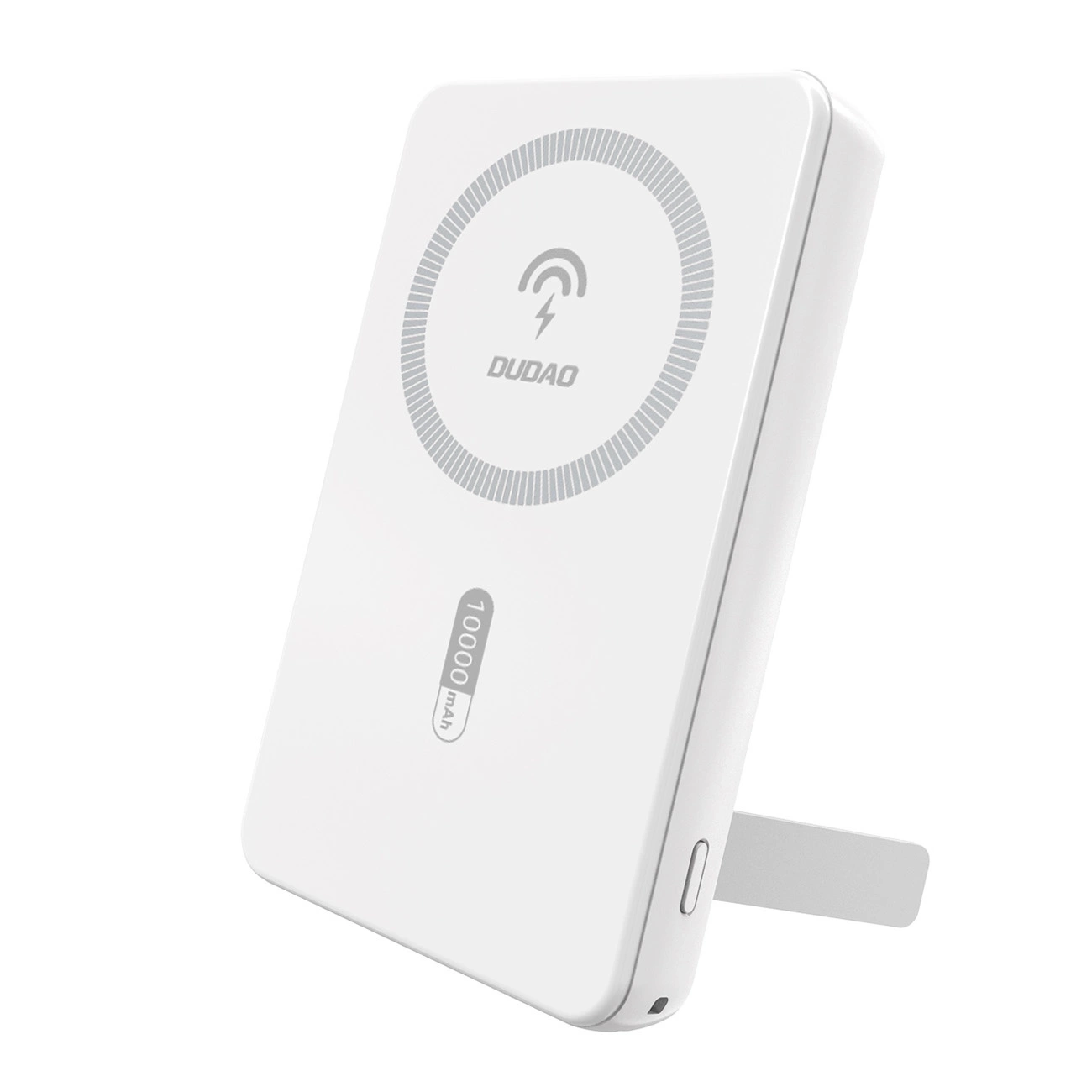 Powerbanka Dudao K14S+ 10000mAh 20W USB-A / USB-C MagSafe ar statīvu - balta | Powerbank With Stand White