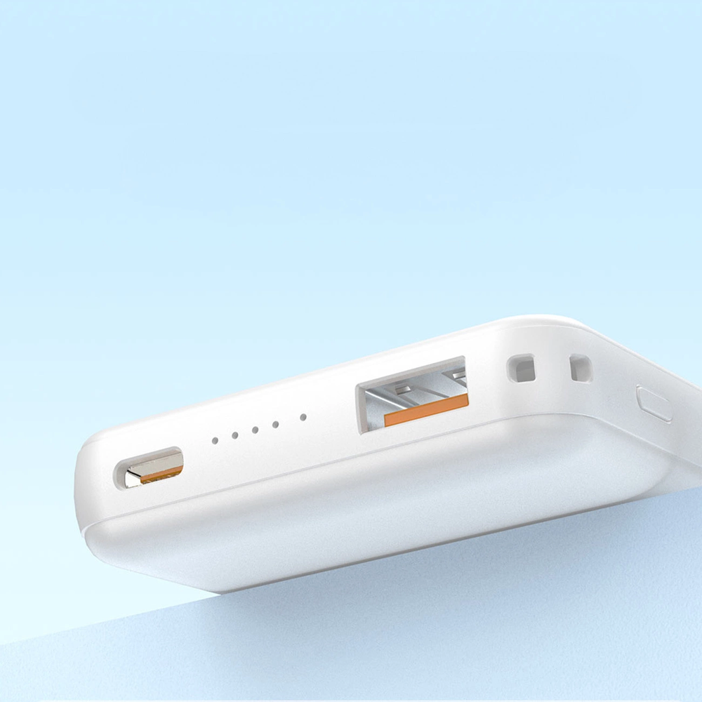 Внешний аккумулятор Dudao K14S+ 10000mAh 20W с MagSafe и подставкой, белый