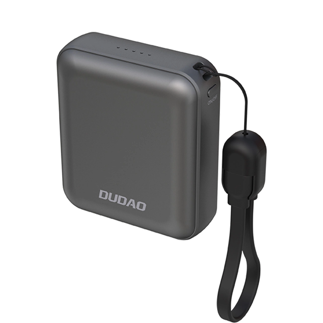 Powerbank Dudao K22+ 10000mAh 22.5W USB-C ar piekariņu/kabeli - pelēks | With Pendant/Cable Gray