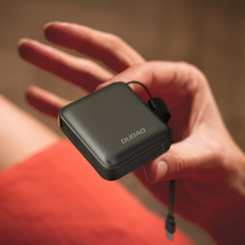 Dudao K22+ Ultra-Compact Power Bank 10000mAh 22.5W, Gray