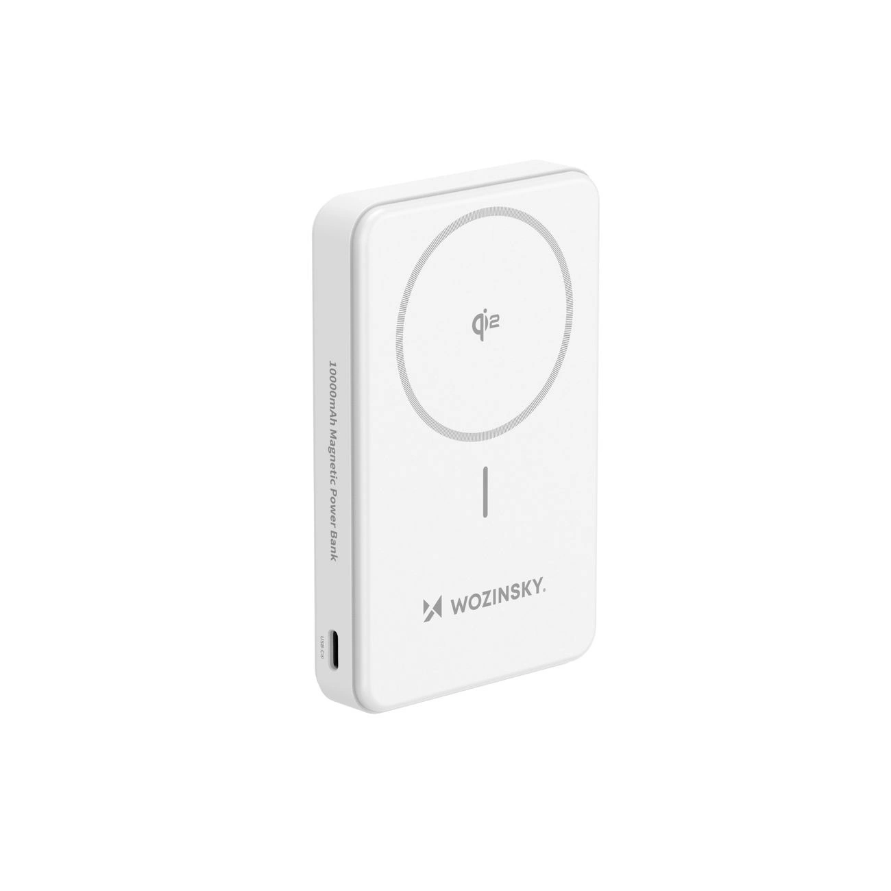 Повербанк Wozinsky WLWP-10KA0Y3WS 22.5W PD Qi2 10000 мАч, с подставкой, 1x USB-A, 1x USB-C -...