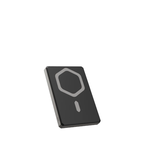 Powerbank UAG Ultra Slim 5K 5000 mAh with stand 10W USB-C cable compatible with MagSafe - titanium