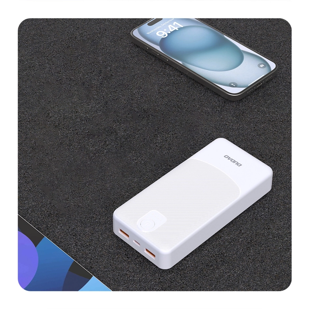 Powerbank Dudao K10Pro 2.4A 20000mAh 2 x USB-A - black