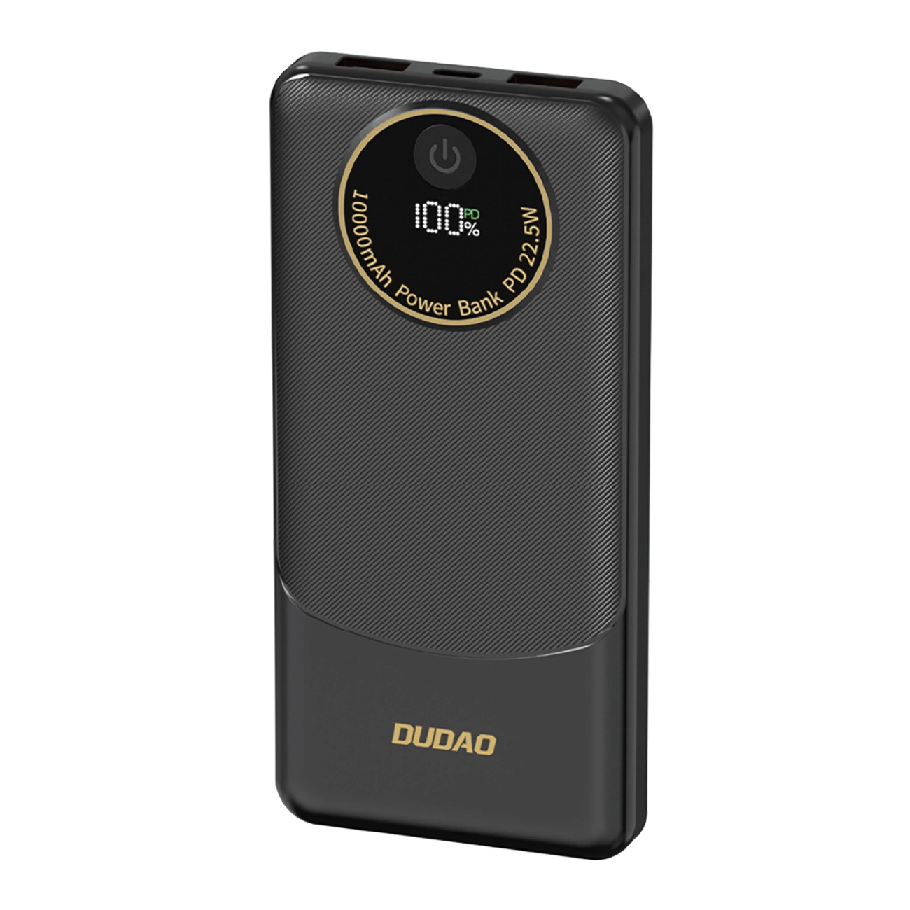 Powerbank Dudao K12 10000mAh PD22.5W USB-A, USB-C - melns | Black