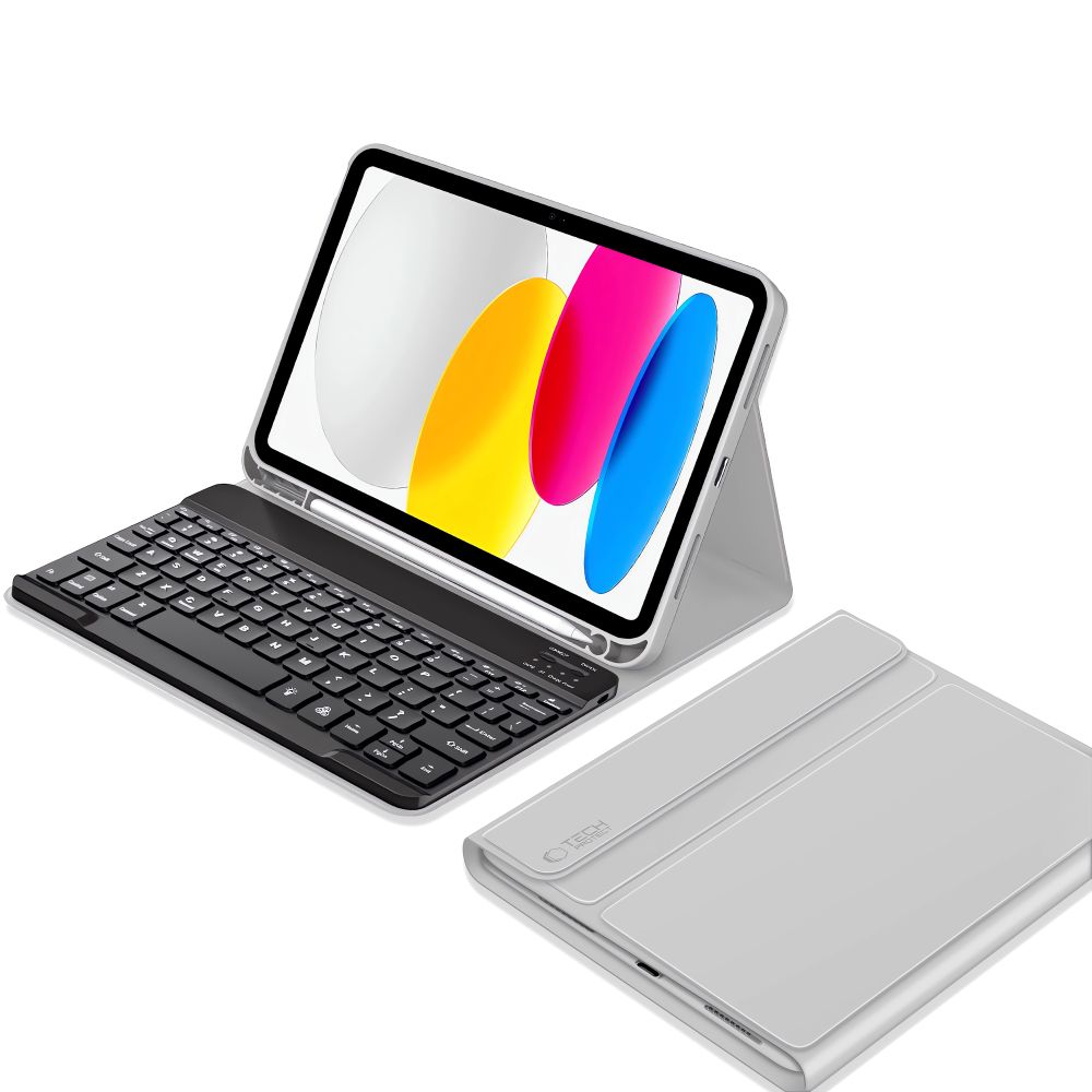 Apple iPad 11\'\' (2025) (A3355, A3356, A3354) Tech-Protect SC Pen Case Cover with Bluetooth Keyboard, Gray