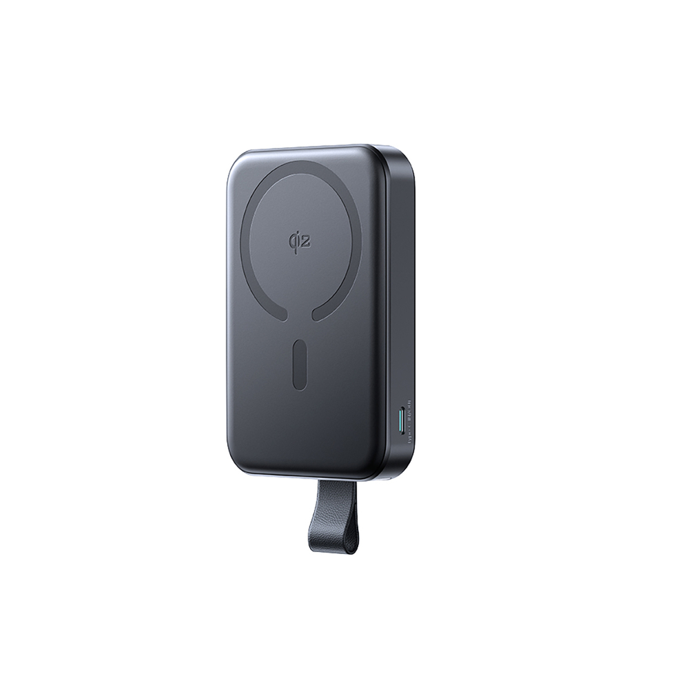 Joyroom JR-PBM11 Powerbanka 10000mAh 22.5W Qi2, MagSafe saderīga, ar statīvu - melna | Powerbank Compatible, With...