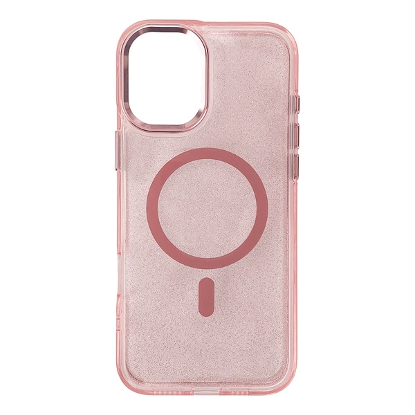 Glitter Case ar MagSafe Samsung Galaxy A36 5G - Rozā | With Pink