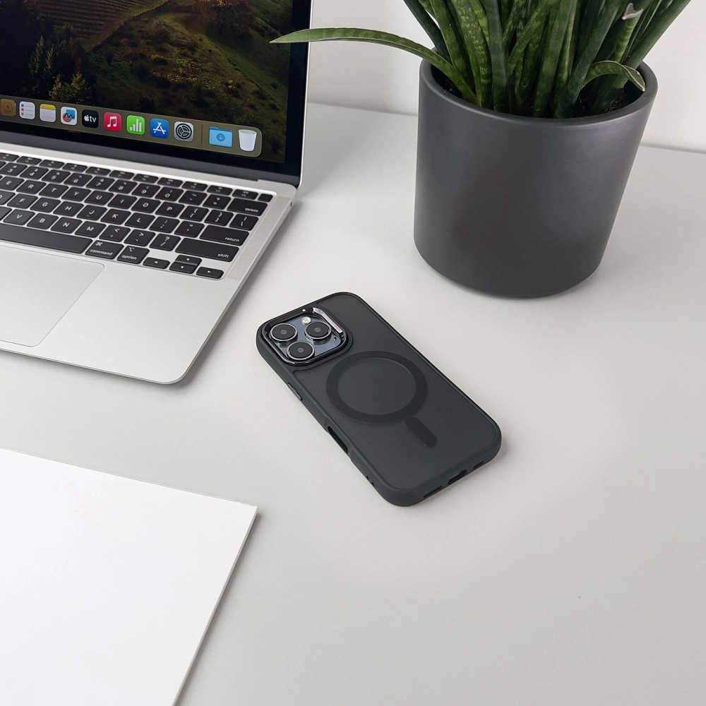 Wozinsky Samsung Galaxy A36 5G vāciņš Fashion Case ar MagSafe, melns