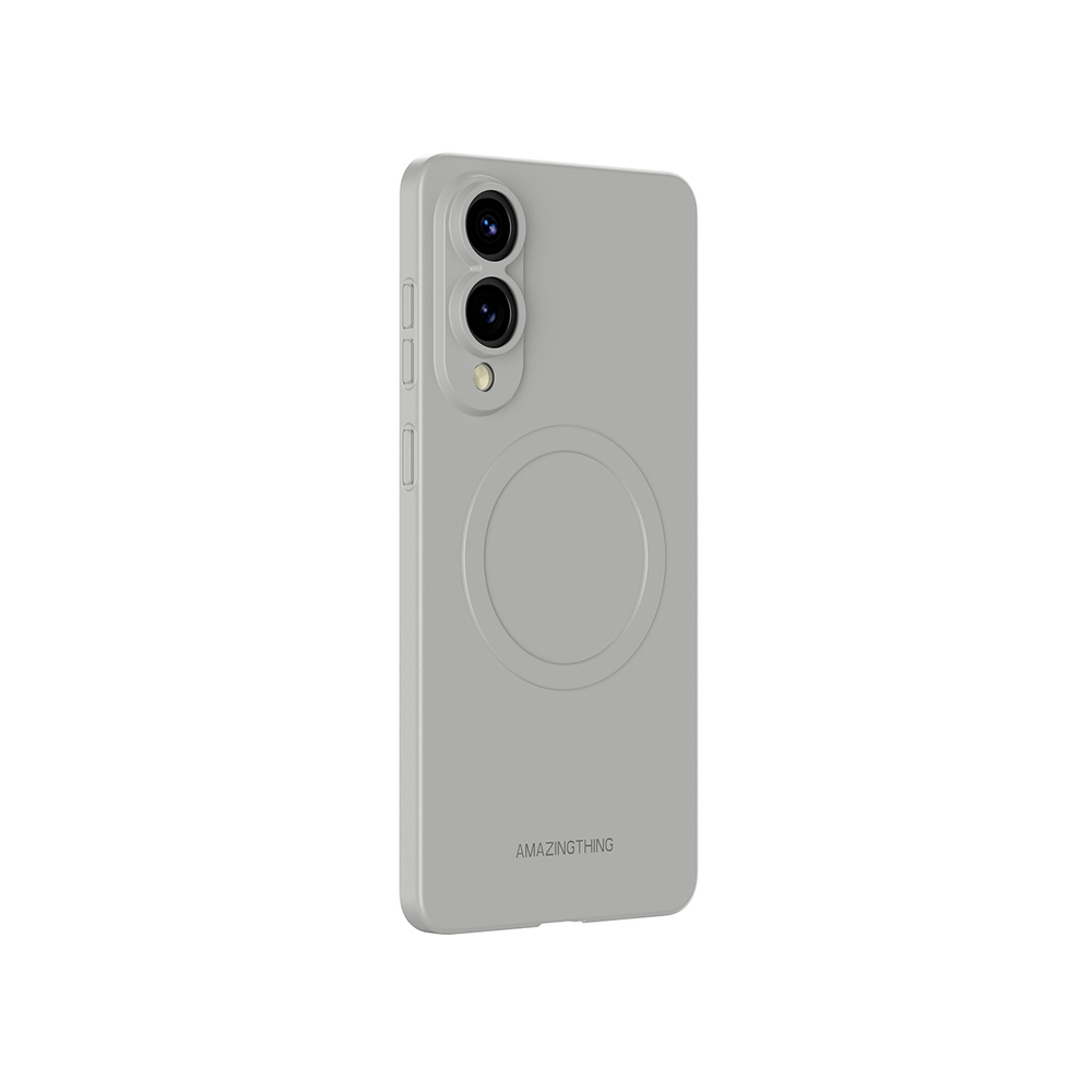 Чехол AmazingThing Minimal Air Case для Samsung Galaxy S25 Edge с магнитным кольцом, серый