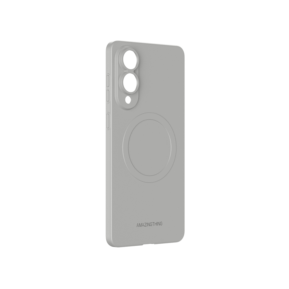 Чехол AmazingThing Minimal Air Case для Samsung Galaxy S25 Edge с магнитным кольцом, серый