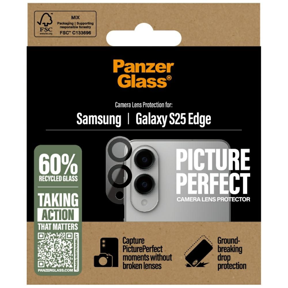 PanzerGlass PicturePerfect Lens Protector Tempered Glass Samsung Galaxy S25 Edge - Clear