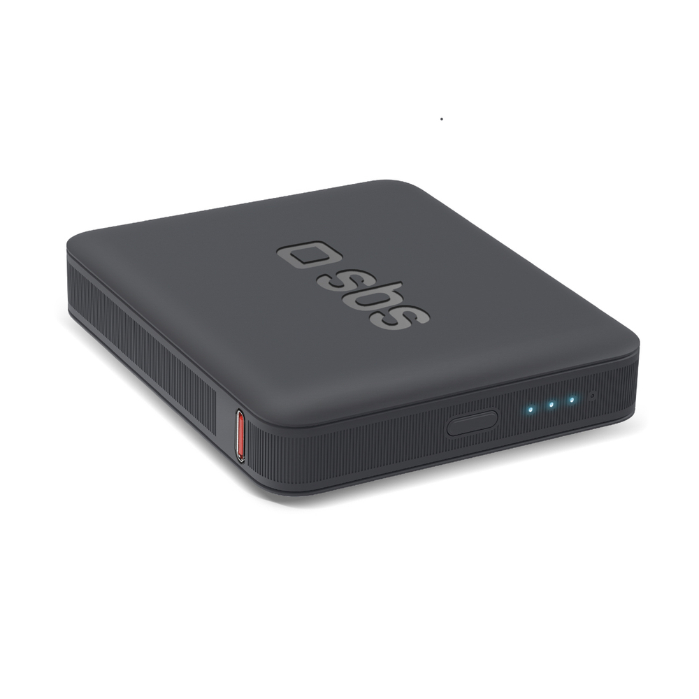 Sbs NanoTube 5000 mAh High-Density Power Bank, Black