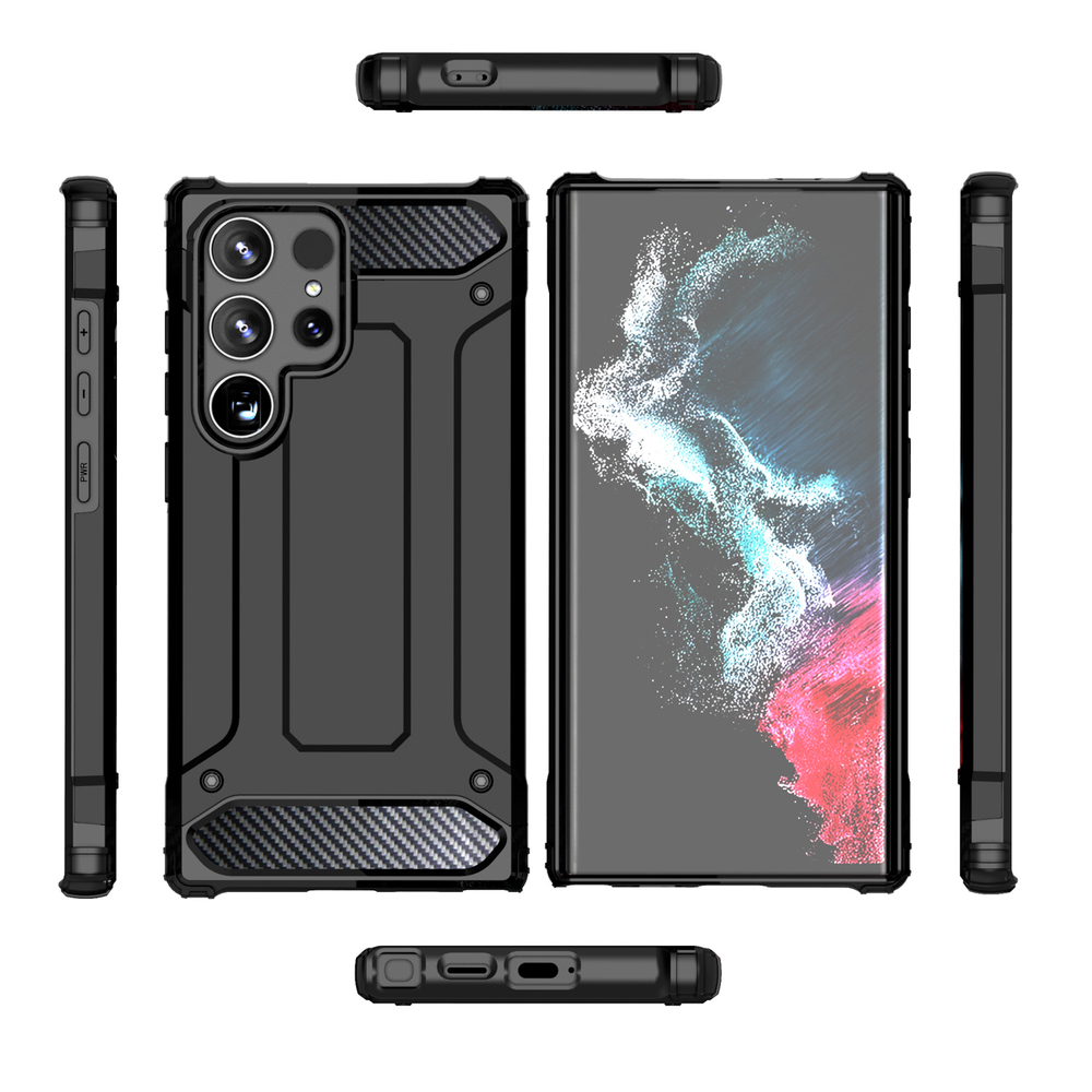 Hybrid Armor vāciņš Samsung Galaxy S25 Edge, melns