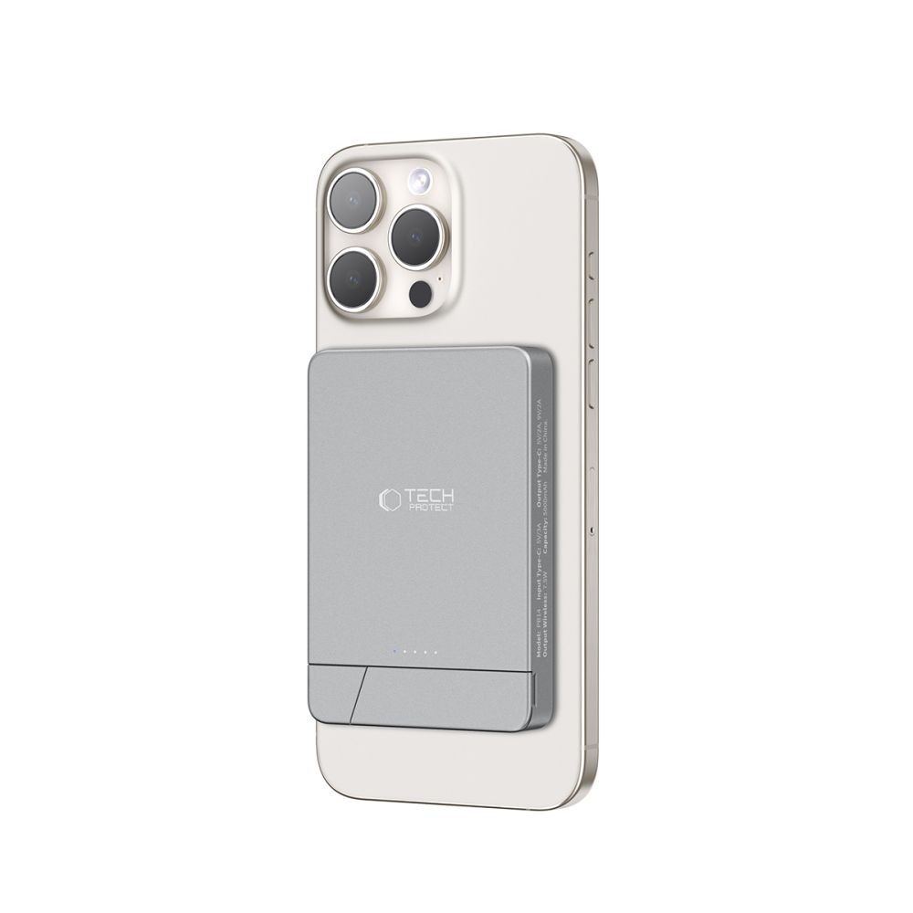 Tech-Protect PB14 LifeMag MagSafe Power Bank 5000 mAh, Gray