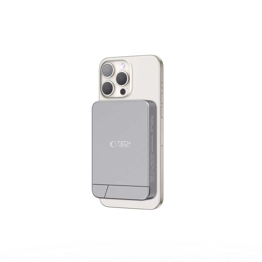 Tech-Protect PB15 LifeMag MagSafe Powerbank 10000 mAh, Gray