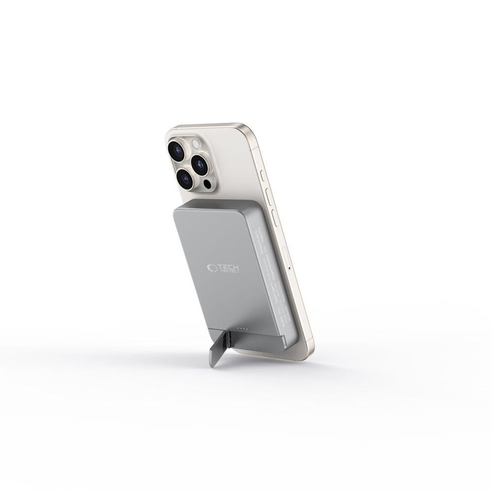 Tech-Protect PB15 LifeMag MagSafe Powerbank 10000 mAh, Gray