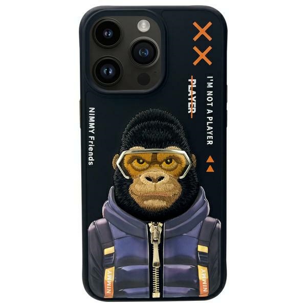 Nimmy Cool&Cute 2.0 Monkey vāciņš Apple iPhone 15 Pro Max, Melns