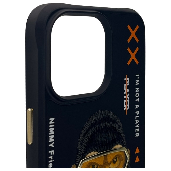 Nimmy Cool&Cute 2.0 Monkey vāciņš Apple iPhone 15 Pro Max, Melns