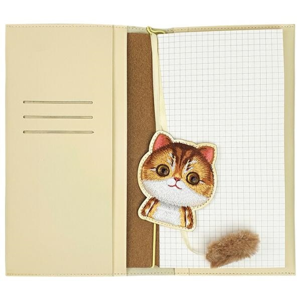 Nimmy Big Eyed Pet 2.0 Cat 2-in-1 Notebook and Pen Set, Beige