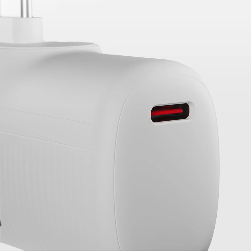 SBS EcoPower 5000 mAh 10W ārējais akumulators ar iebūvētu USB-C, balts