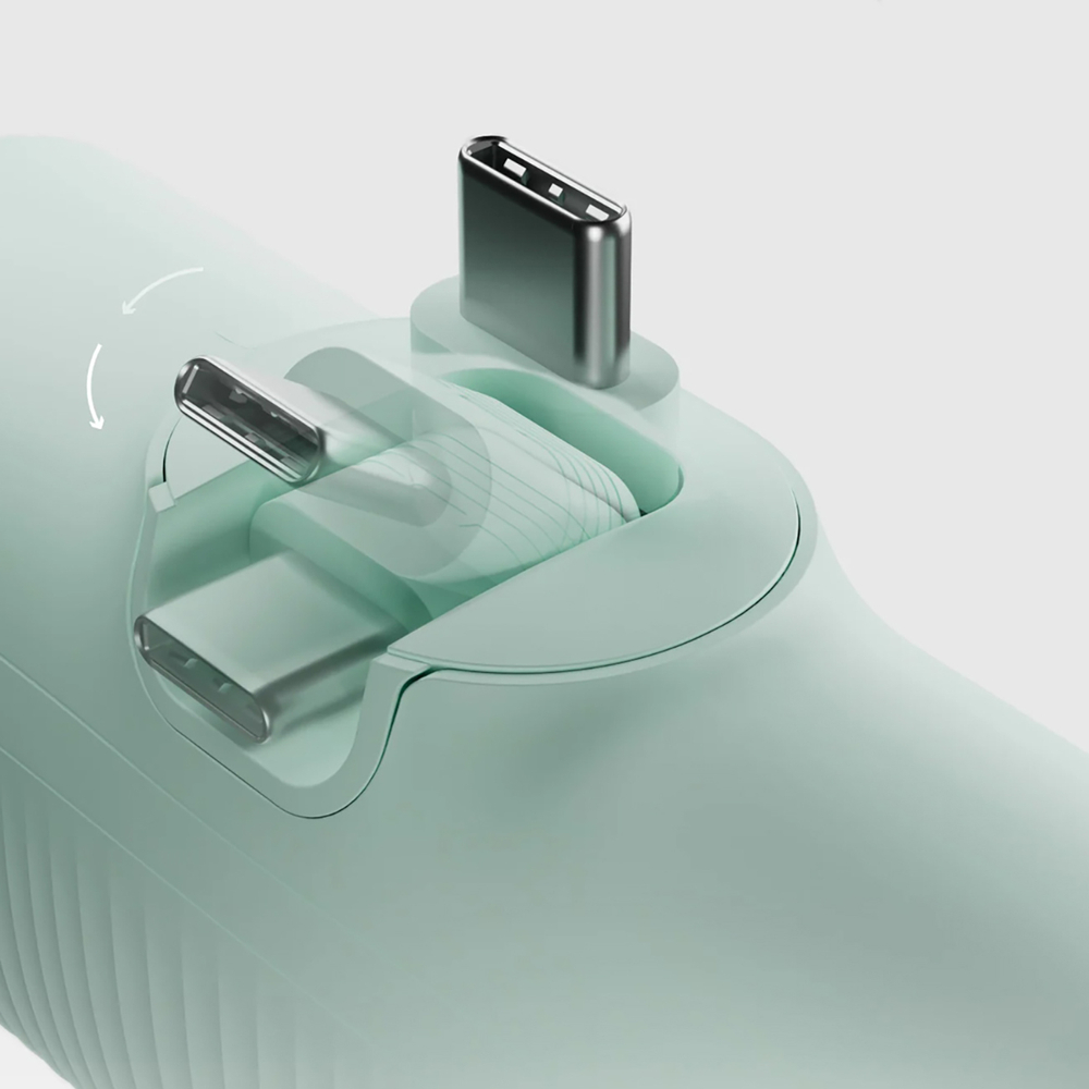 Внешний аккумулятор SBS EcoPower 5000 mAh 10W со встроенным USB-C, зеленый