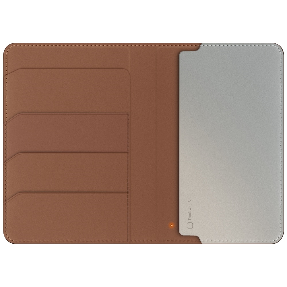 Обложка для паспорта Uniq Belmont с Apple Find My и RFID-защитой, бежевая