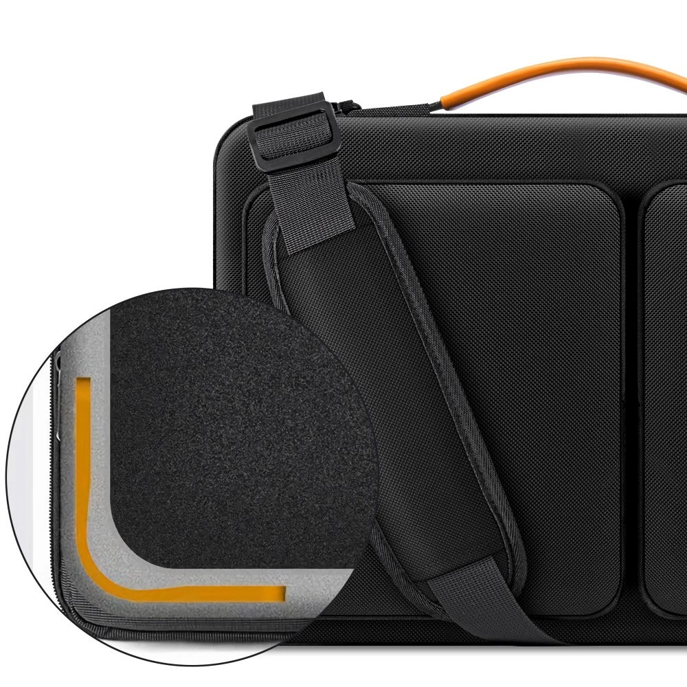 Сумка для ноутбука Tech-Protect Defender Bag 13-14\", черная/оранжевая