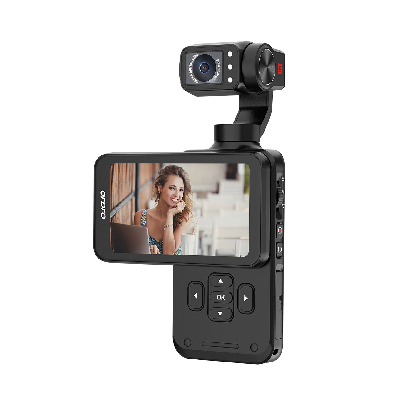 Камера со стабилизатором Ordro Pocket M5 3-Axis, 5K, черная