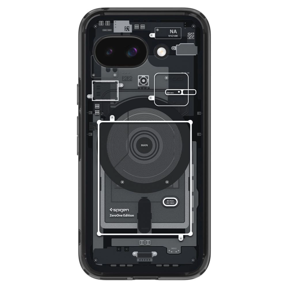 Spigen Ultra Hybrid Mag MagSafe Phone Case Cover Google Pixel 9A Zero One - Black