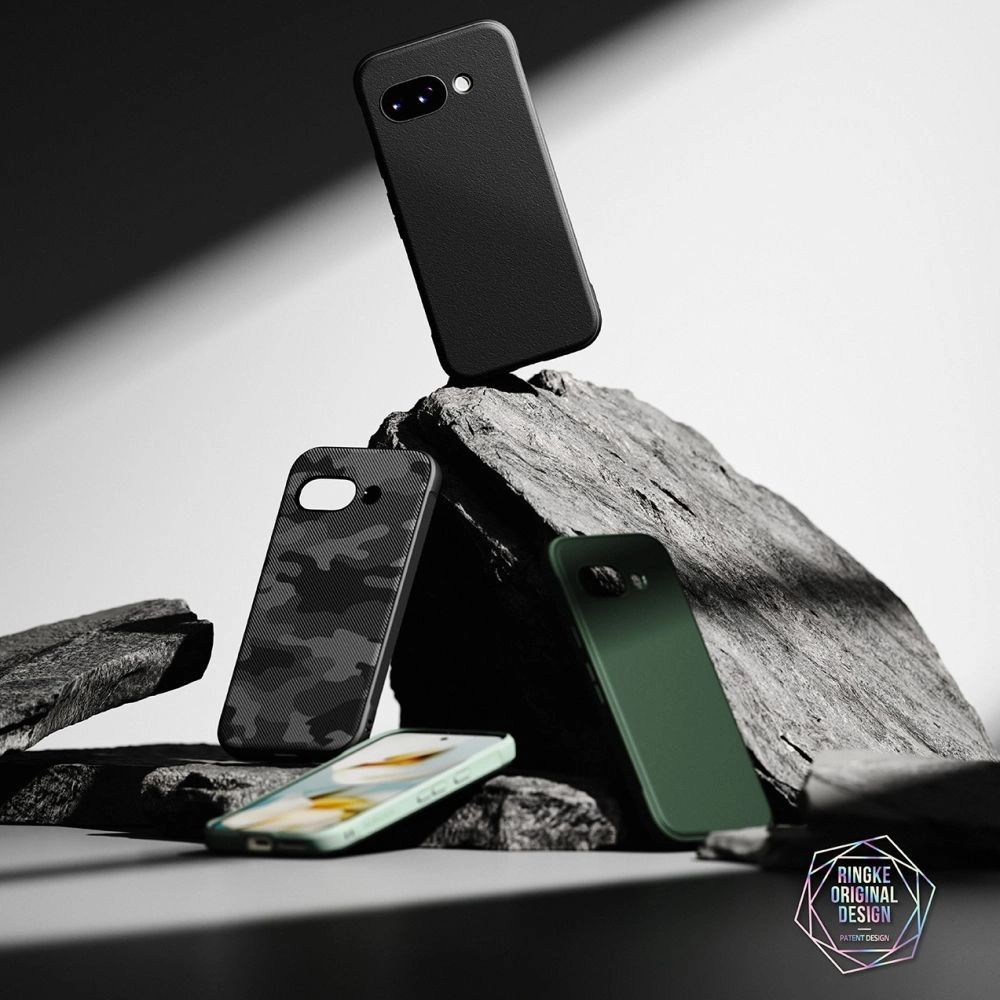 Google Pixel 9a Ringke Onyx Clear Case Cover, Black | Чехол Кейс Бампер Обложка для...