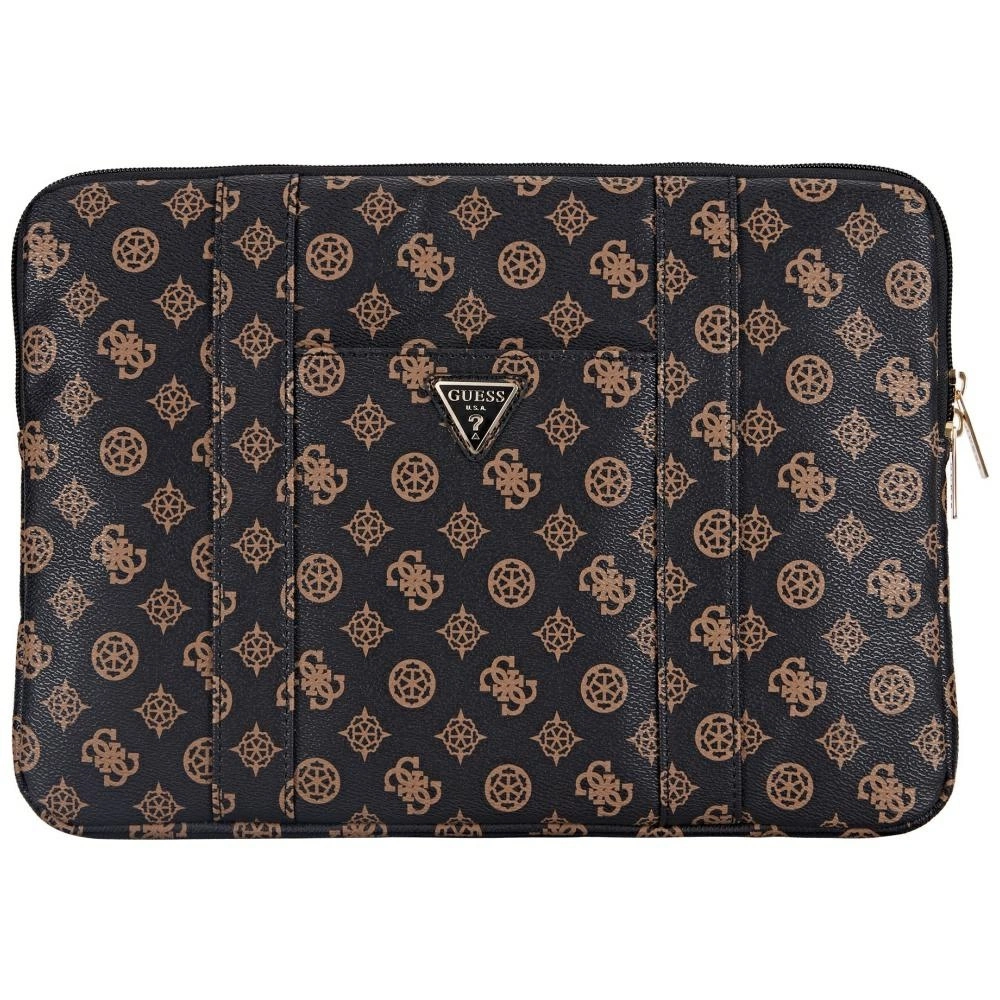 Guess Sleeve Peony Pocket Triangle 14" klēpjdatora soma - melna | Laptop Bag Black