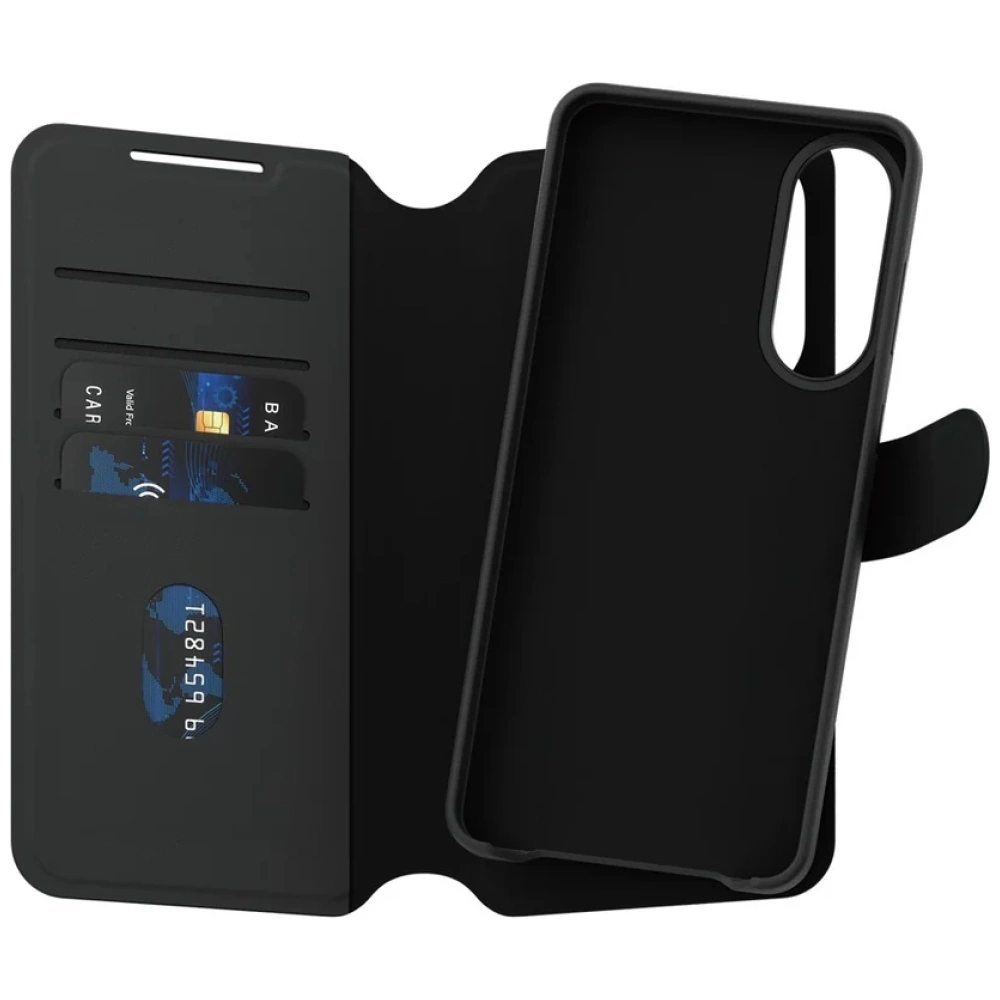 PanzerGlass CARE Feature Tango 2in1 atverams vāciņš maciņš grāmatiņa Samsung Galaxy S25 Edge, melns