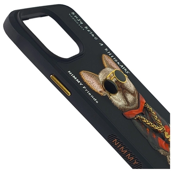 Чехол Nimmy Glasses Cool для iPhone 15 Pro Max - Черный