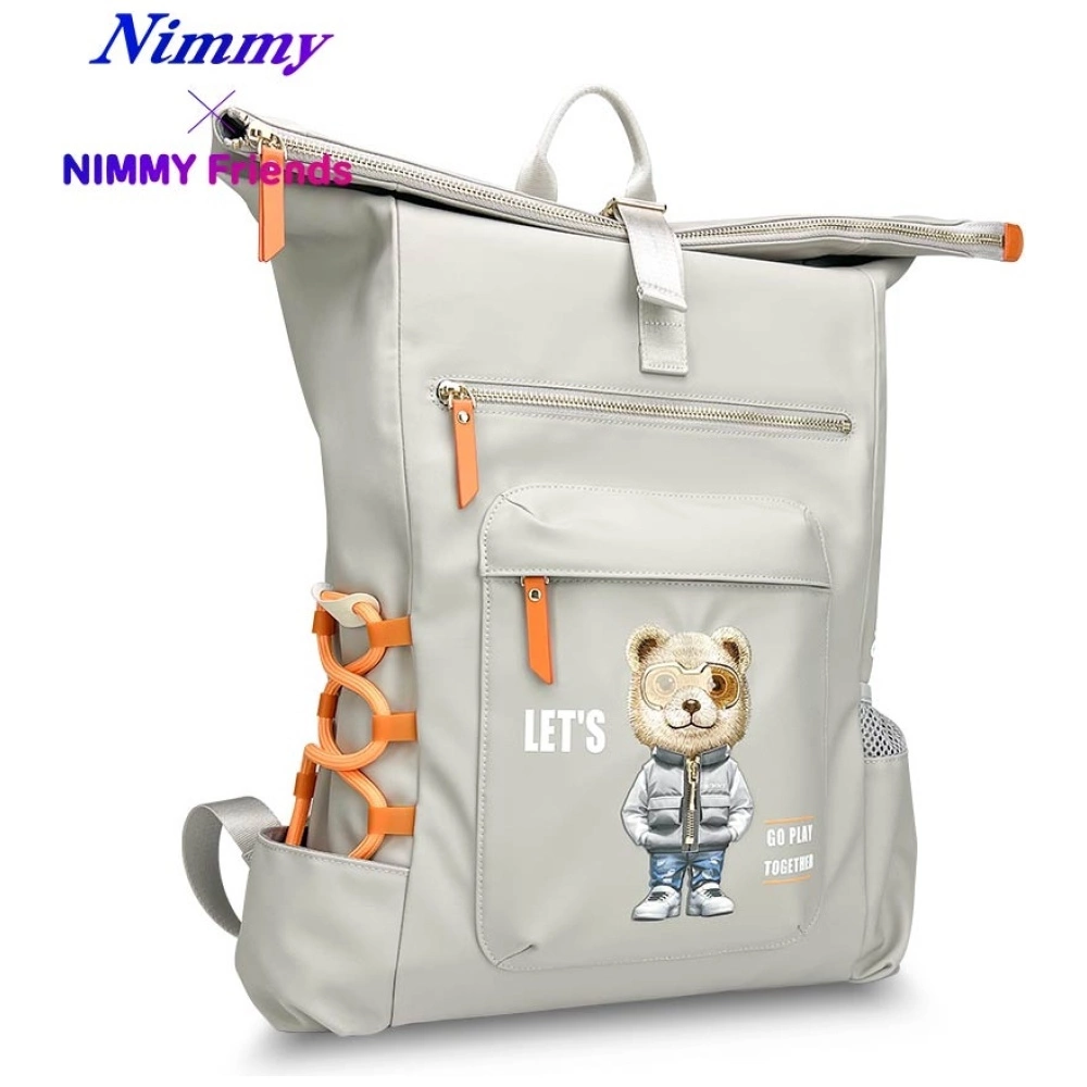 Nimmy Cool&Cute 2.0 Bear Laptop Backpack - Gray
