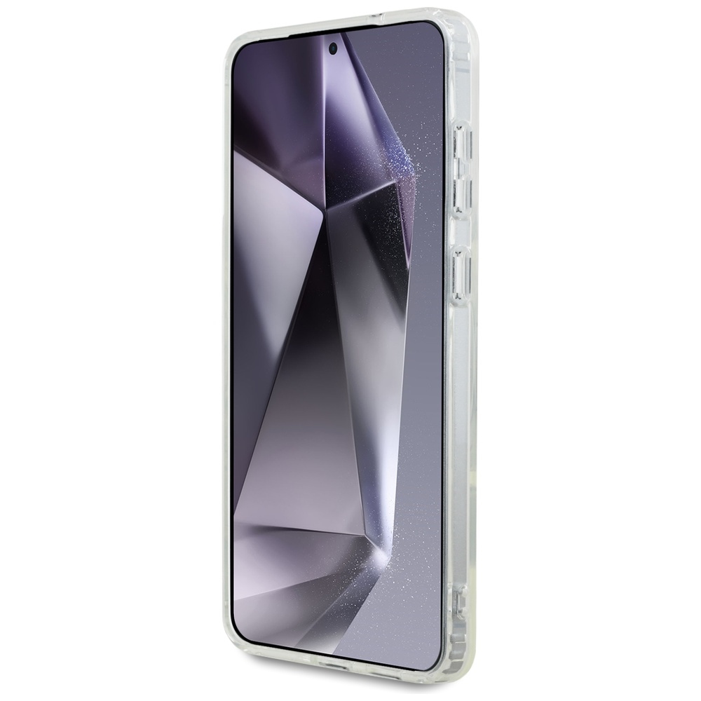 Karl Lagerfeld Samsung Galaxy S25 Edge Case Metal Choupette Head MagSafe, White