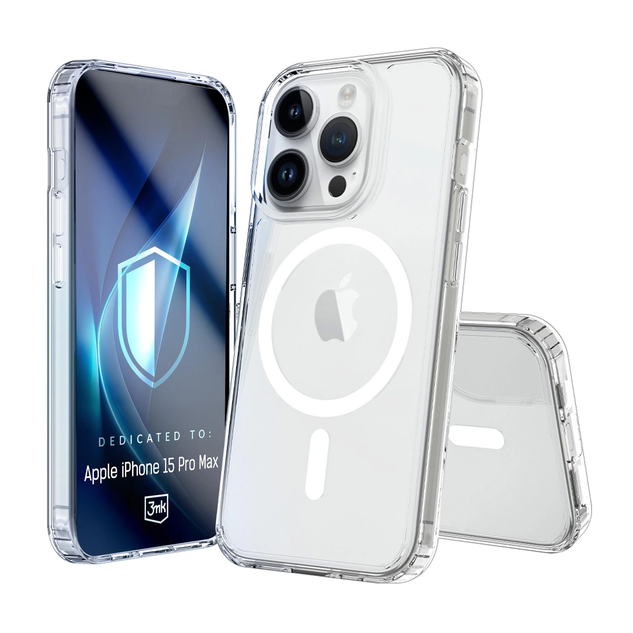3mk Armor MagCase iPhone 15 Pro Max vāciņš, caurspīdīgs