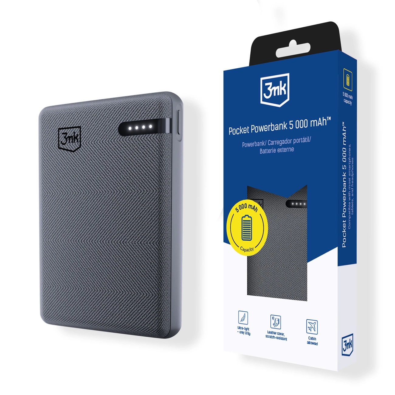 3mk Pocket Powerbank™ 5000mAh 12W USB-C |