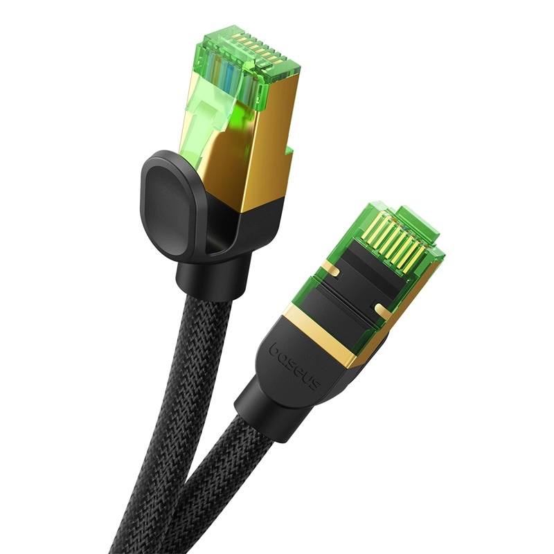 Baseus быстрый сетевой кабель RJ45 Cat.8 40Gbps 20м в оплётке, черный