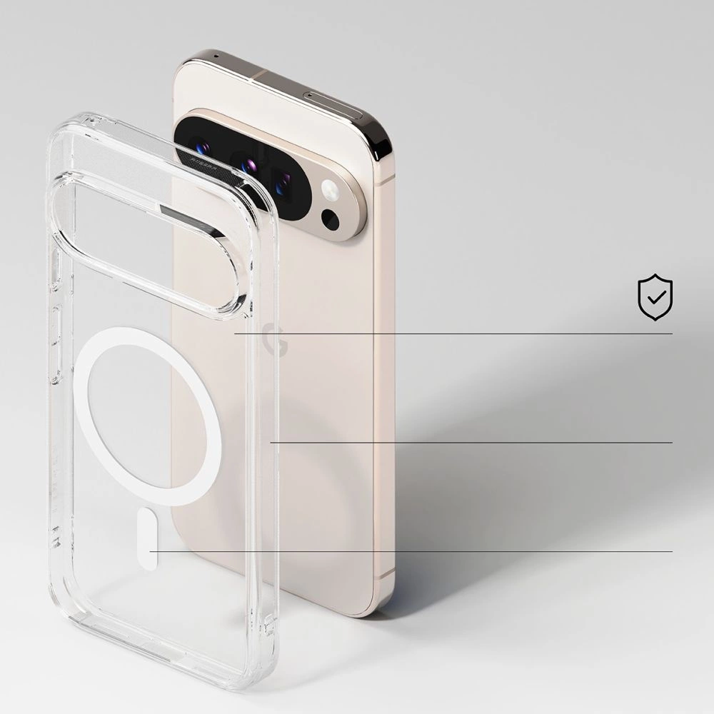 Google Pixel 10 Pro XL Ringke Fusion MagSafe Clear Case Cover, Clear | Чехол Кейс Бампер Обложка...