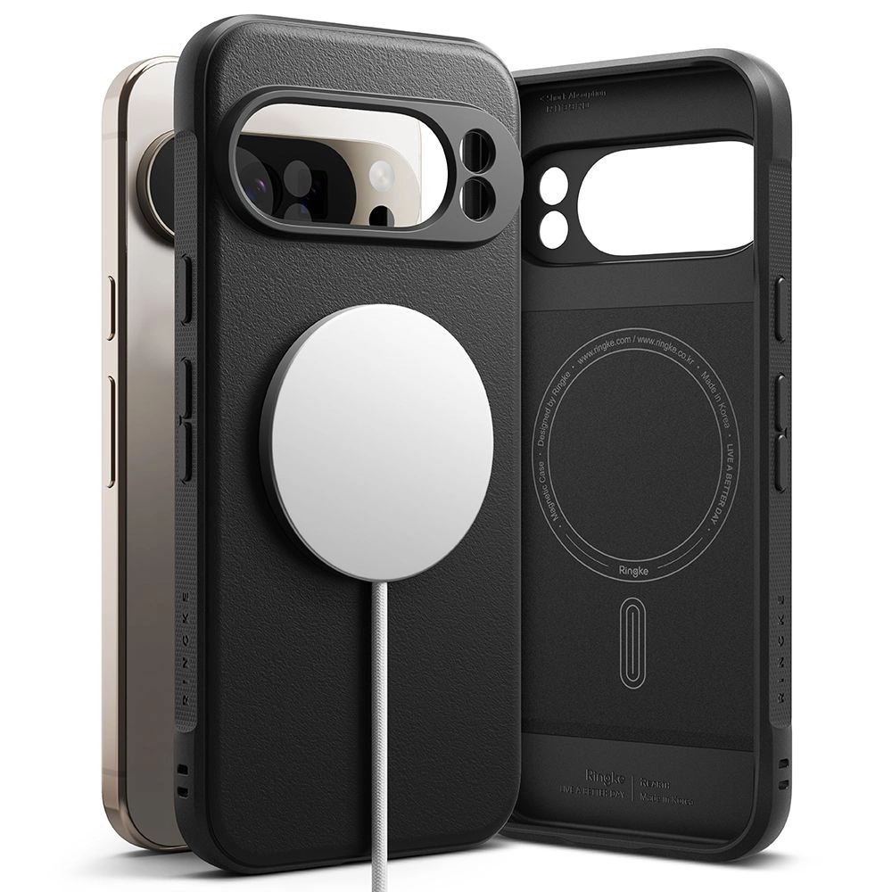 Google Pixel 10 Pro XL Ringke Onyx Magnetic MagSafe Clear Case Cover, Black | Telefona Vāciņš Maciņš Apvalks...