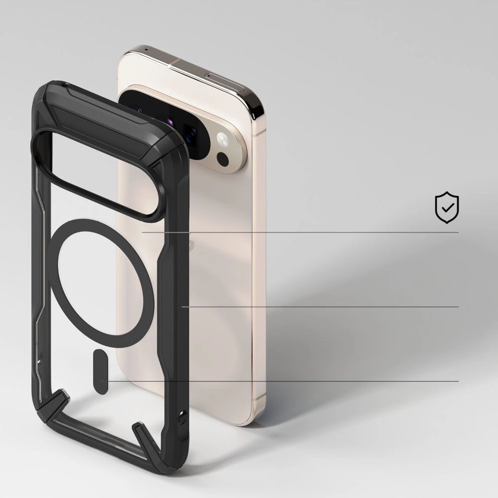 Ringke Google Pixel 10 / 10 Pro vāciņš Fusion X MagSafe, melns
