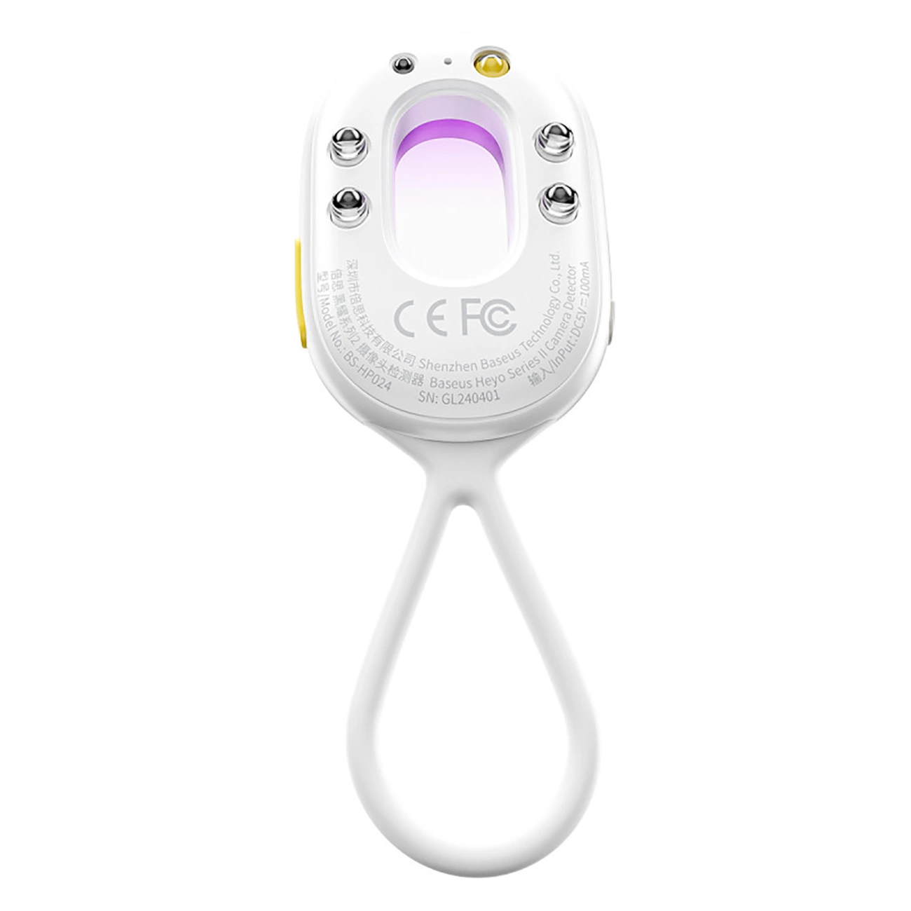 Baseus Heyo Series II slēpto kameru detektors ar signalizāciju un mini lukturīti + Simple USB-A - USB-C kabelis...