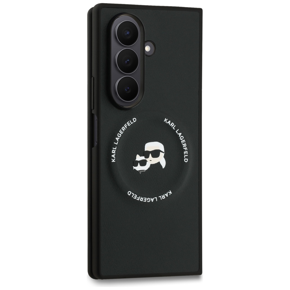 Чехол Karl Lagerfeld для Samsung Galaxy Z Fold7 Karl&Choupette Logo MagSafe, черный