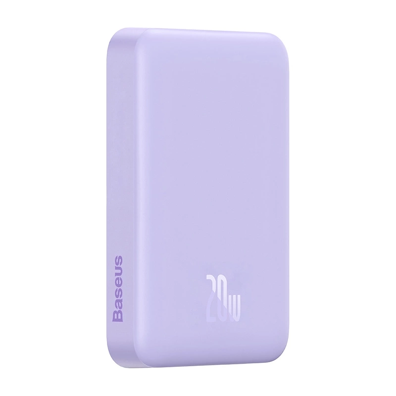 Baseus Magnetic Mini bezvadu ārējais akumulators 10000mAh 20W, violets