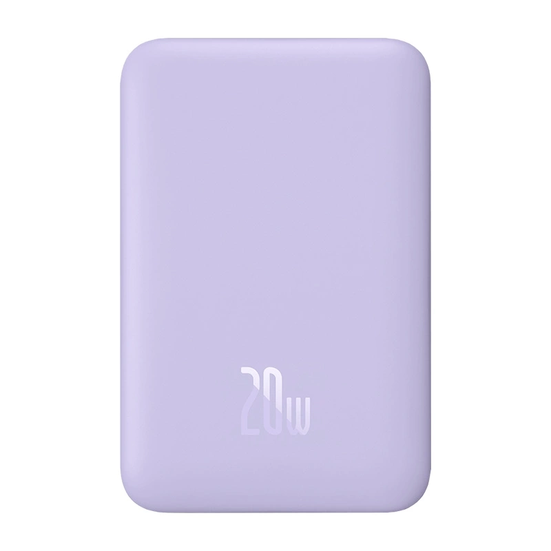 Baseus Magnetic Mini bezvadu ārējais akumulators 10000mAh 20W, violets