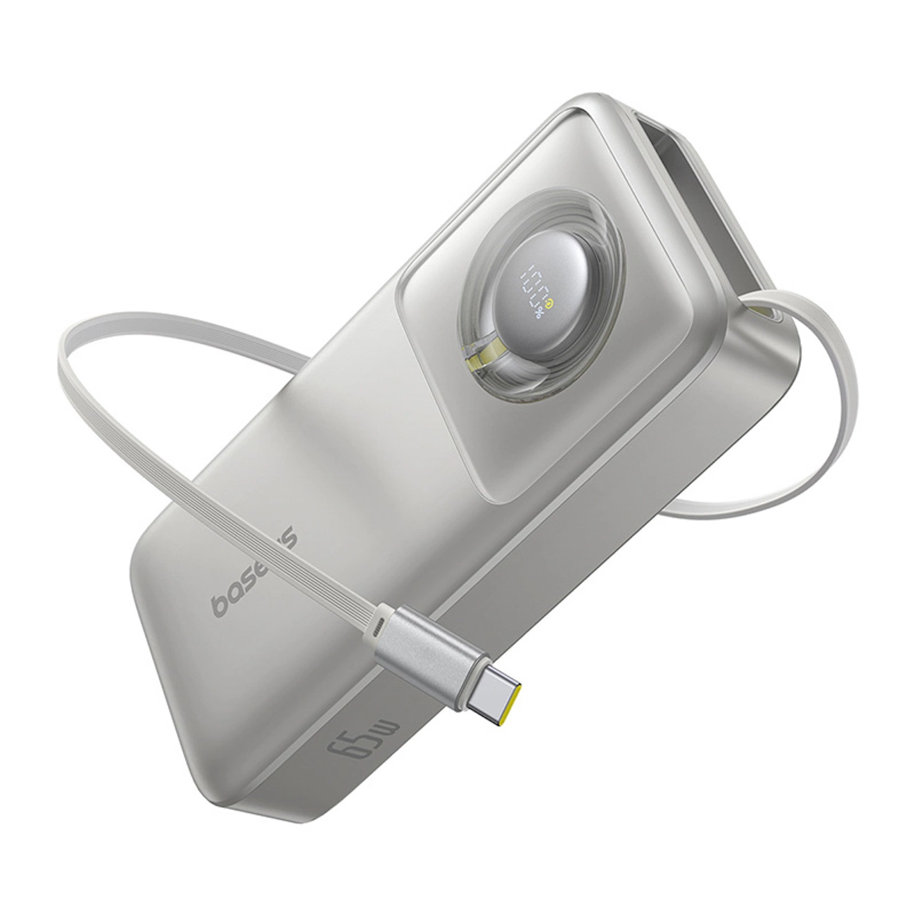 Baseus Free2Pull 20000мАч 65Вт внешний аккумулятор с втягивающимся USB-C...